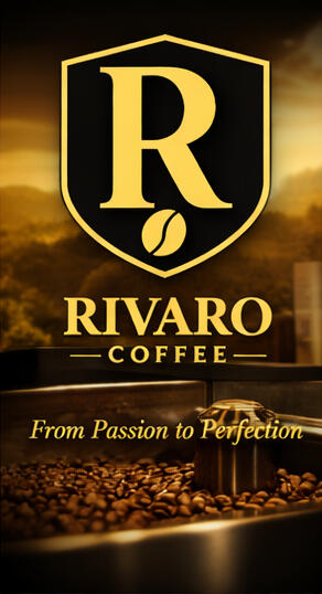 Rivaro Coffee Employee holding a bag of Rivaro Coffee